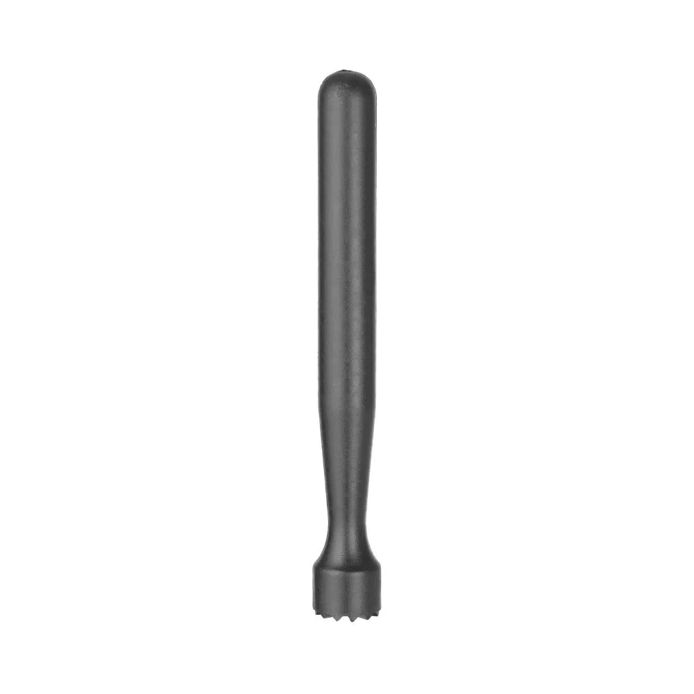 Cocktail-Stößel, BarUp, sternförmig gezahnt, Schwarz, ⌀34x207mm