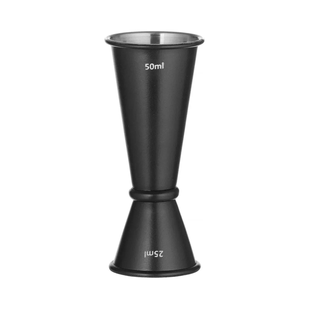Barmaß 25/50 ml, BarUp, Schwarz, ⌀44x(H)110mm