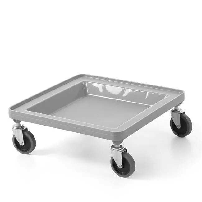 Fahrgestell für Universal-Regale 500×500 mm, AmerBox, Hellgrau, 500x500x(H)180mm